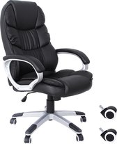 Songmics bureaustoel - Computer stoel - Bureaustoel Met Luxe Bekleding - Hoogte Aanpassing OBG24B