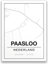 Poster/plattegrond PAASLOO - A4