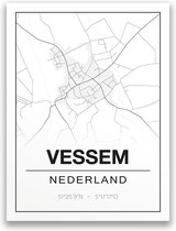 Poster/plattegrond VESSEM - A4