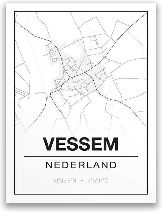 Poster/plattegrond VESSEM - A4