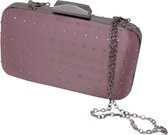 Jessidress Chique Clutch Gala Bruids tasje met strass - Roze