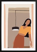 Abstract Girl Art Poster 2 (70x100cm) - Wallified - Abstract - Poster - Print - Wall-Art - Woondecoratie - Kunst - Posters