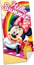 Minnie Mouse strandlaken Hello summer 70 x 140cm katoen