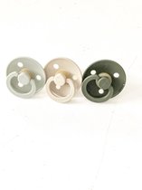 BIBS set3 stuks , Sage, Vanille, Hunter Green
