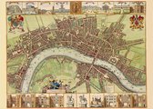 Poster Historische Kaart Londen - UK/Verenigd Koninkrijk - Plattegrond - Large 50x70 - Engeland