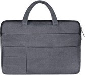 DrPhone S04 Laptop/Tablet Sleeve Case HandTas – Waterafstotend – Meerdere zakken - Geschikt tot 11 inch – Donkergrijs