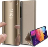 Samsung A30s Hoesje - Samsung Galaxy A30s Hoesje Book Case Spiegel - Goud