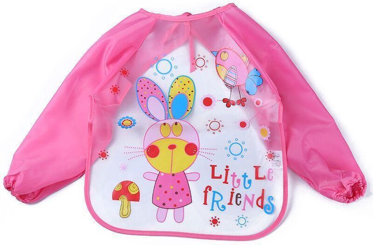 JillyBee - Slabber - Schort - Slabberschort - Waterproof - Mouwen - Konijn JillyBee - Slabber - Schort - Slabberschort - Waterproof - Mouwen - Konijn