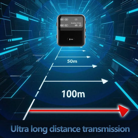 Bluetooth Zender Ontvanger - Draadloze Adapter - Geluid Streamen - Lange Afstand - 20 Uur Batterij - Zwart — afbeelding 4