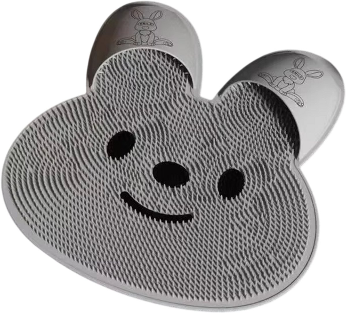 Siliconen Voetmassagemat – Antislip Douchemat – Voetscrubber – Voetreiniger – Voetborstel – Exfoliërende Badmat – Eelt Verwijderen – Voetverzorging - grijs 45x45cm