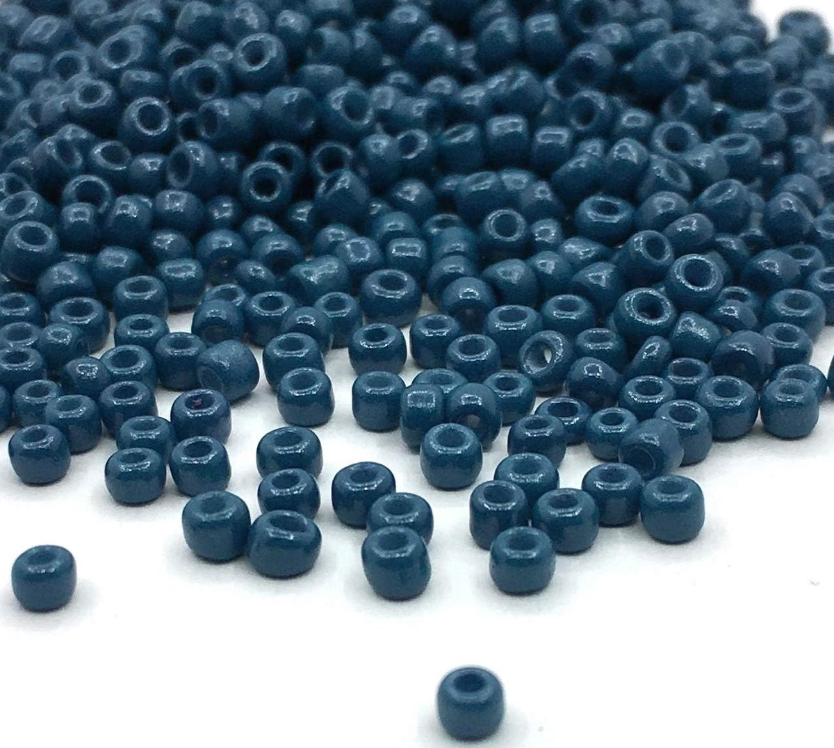 Kralen Indianenkralen Zaadkralen Pony Perlen 2mm 11/0 Seed Beads 6500 stuks (Marineblauw)