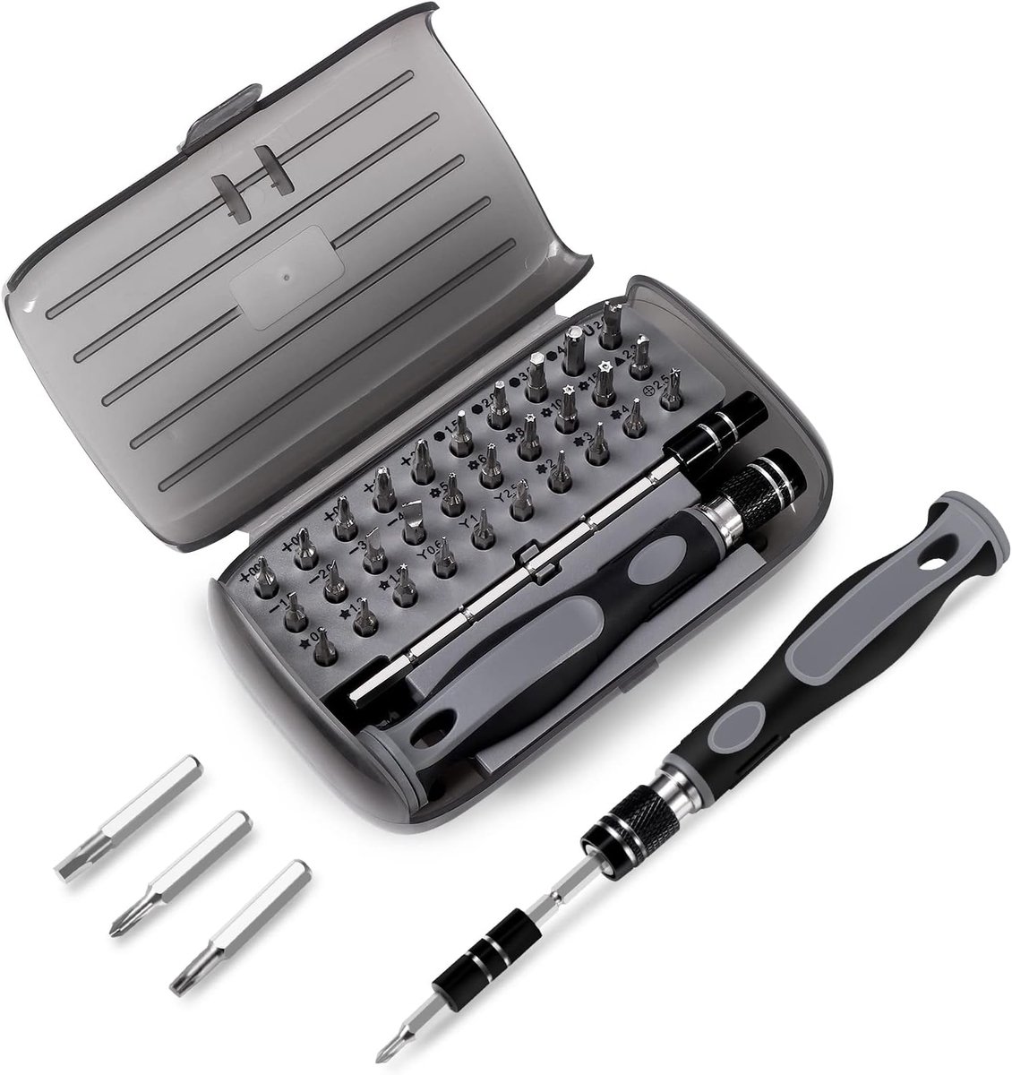 32-in-1 precisieschroevendraaierset, mini-magnetische schroevendraaier, gereedschapsset, reparatieset voor pc, tablet, laptop, bril, horloge en smartphone
