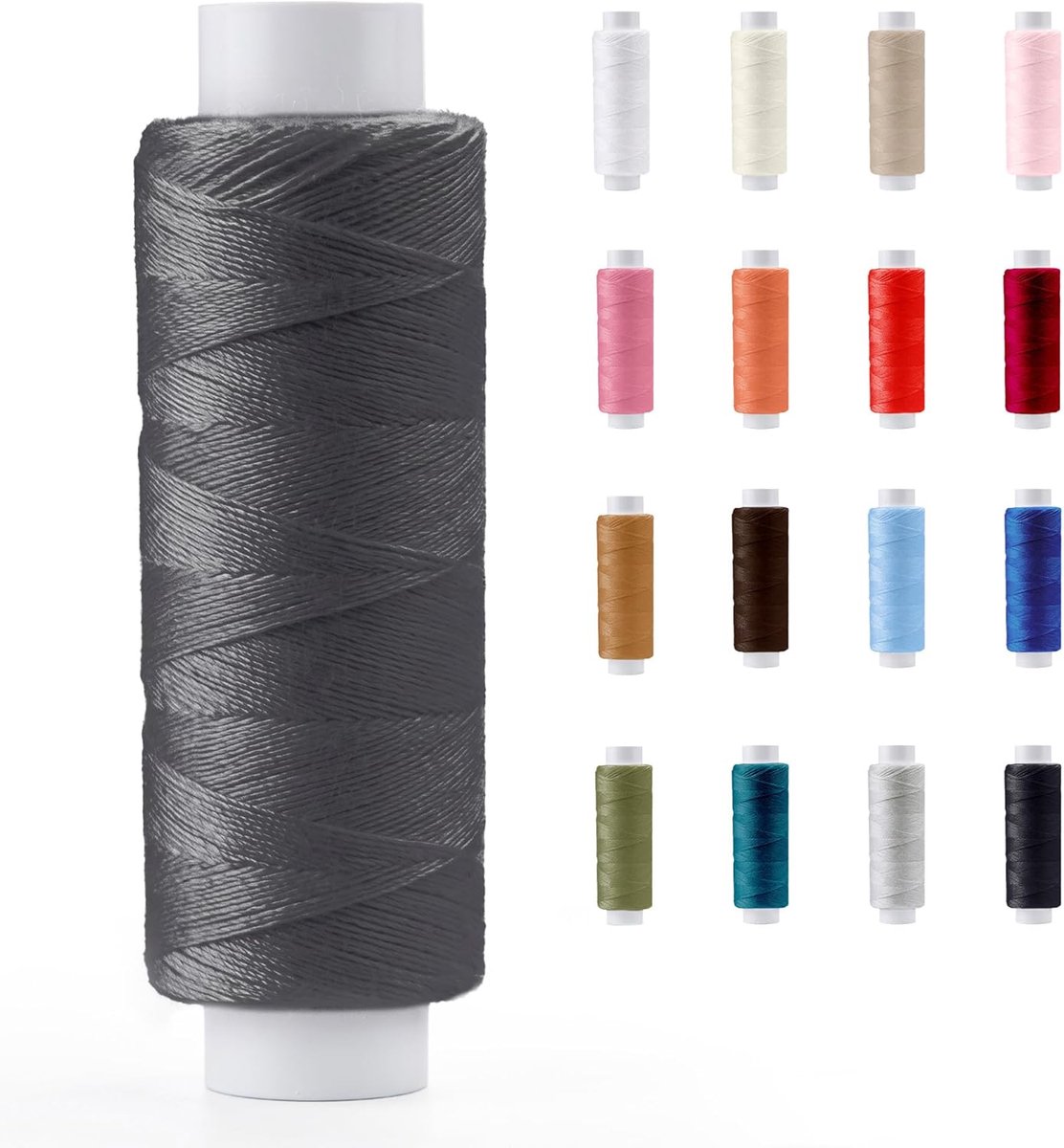 Polyester Professionele Naaigaren, Veel Kleuren Fijnste Spoelen, Universele Hand- En Machinaal Naaiwerk, 200m - 220yd Spoelrol, door Pasmanta Gemaakt in Europa Sinds 1953 (5609 - grafiet)