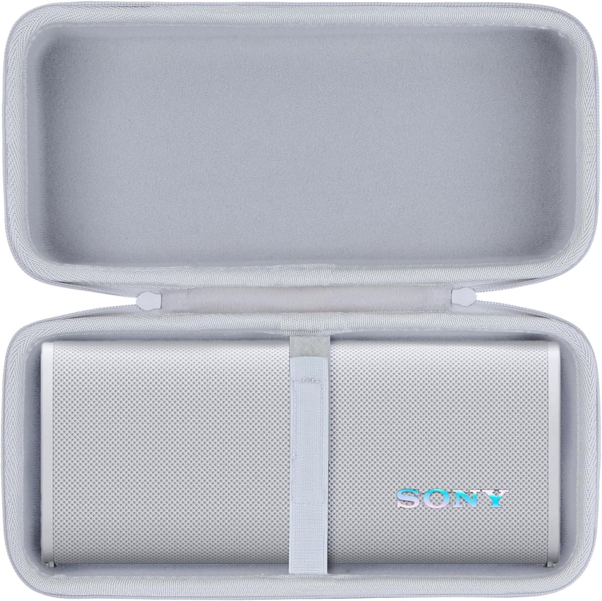 Duurzame Hard Case voor Draagbare Bluetooth Speaker - Bescherming, Schokbestendig, Off White