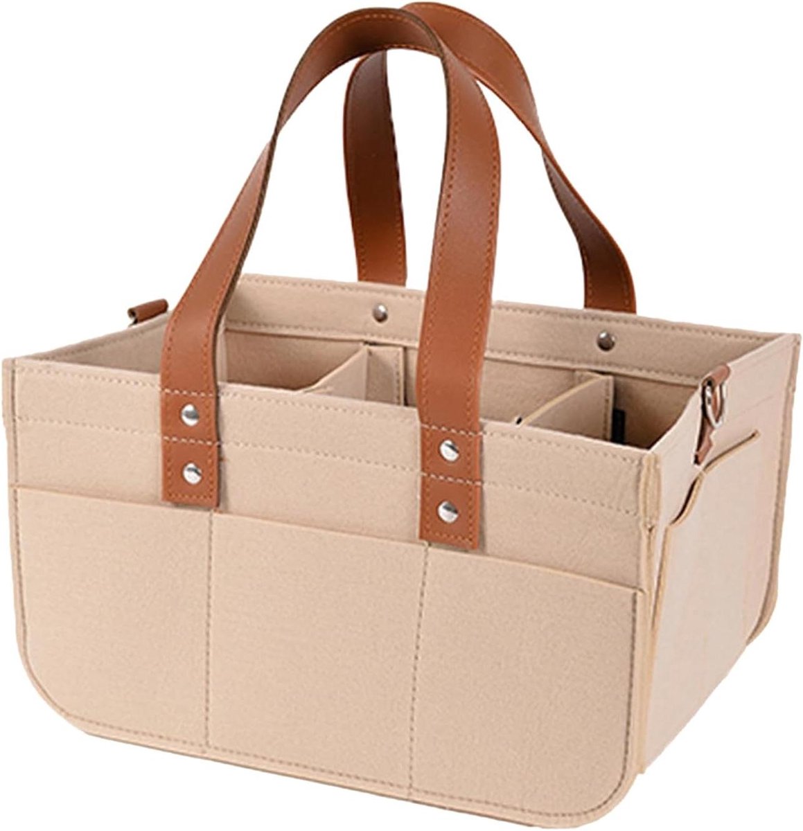 Luier Caddy Organizer - Luier Mand - Baby Benodigdheden - Gemoderniseerde Opslag - 38x23x18 cm - Meerkleurig