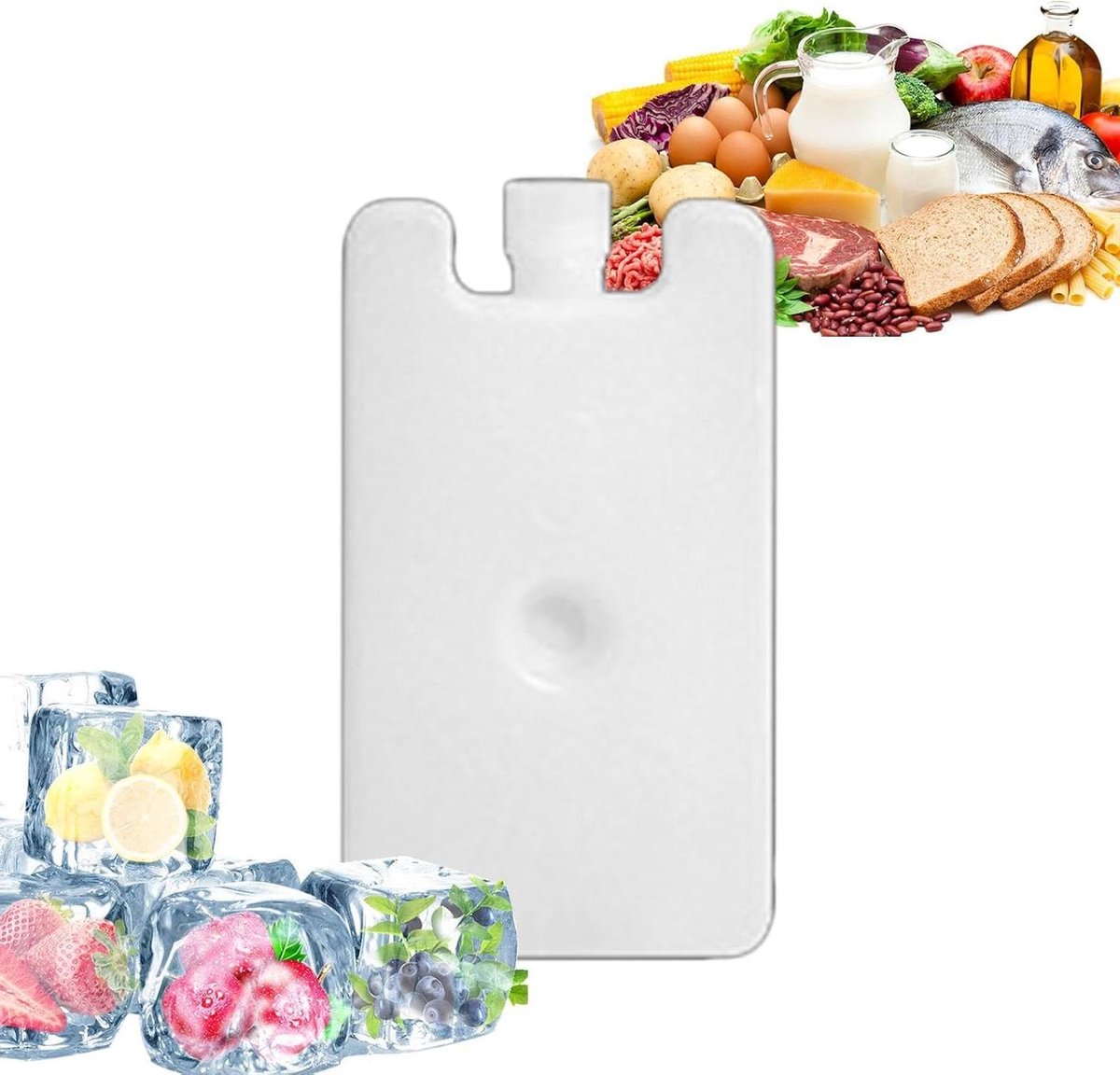 Herbruikbare Koelblokken - Ijspakketten Vriesblokken - Voedsel Koel Houden - Langdurige Koeling - 150 ml - Blauw