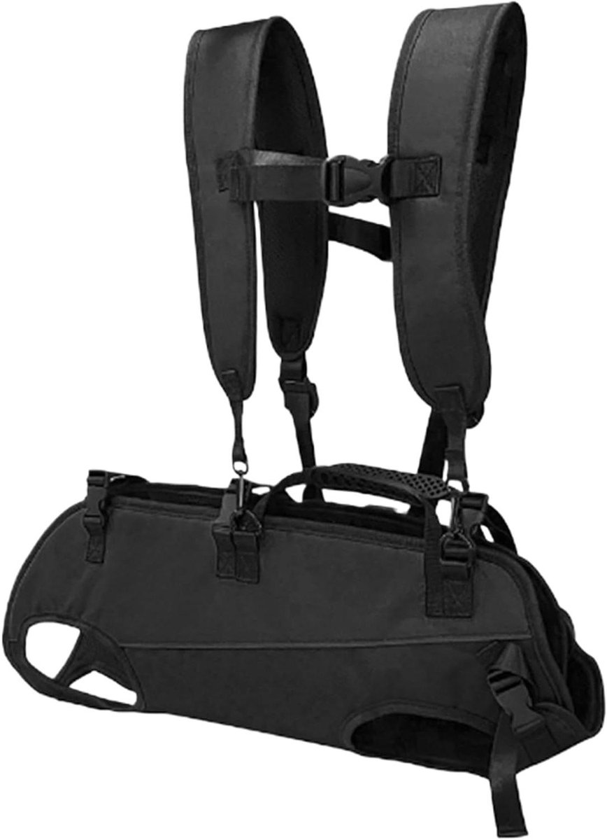 Hondenrugzak - Huisdier draagtas - Comfortabel reizen - 360 graden ventilatie - 34 x 19 x 5 cm - Meerkleurig