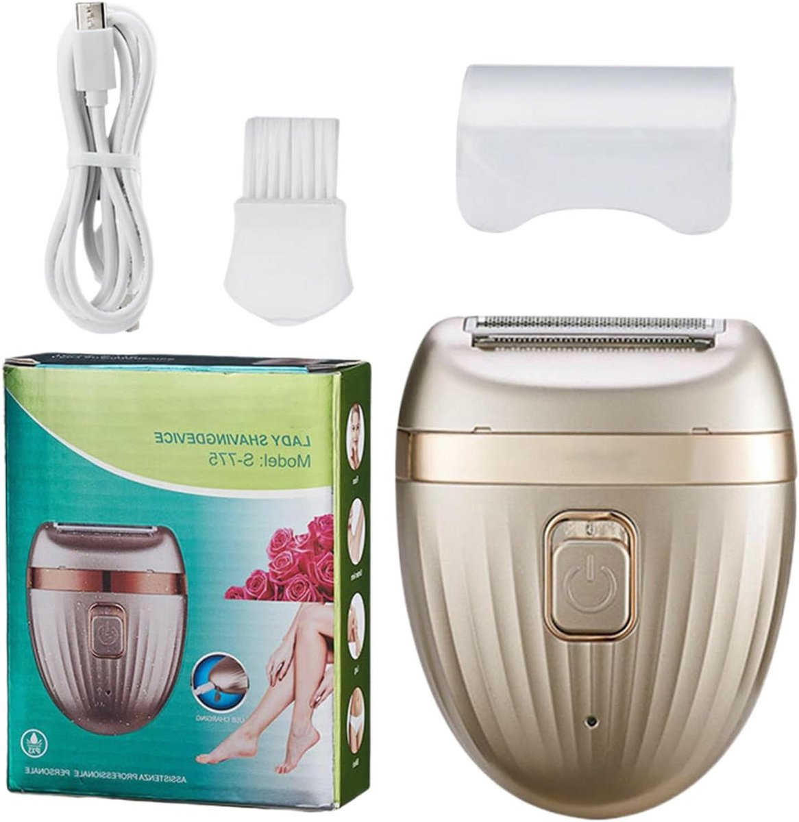 Elektrische Epilator - Draagbaar Scheerapparaat - Gladde Huid - Draadloos Oplaadbaar - 1 stuk - Wit