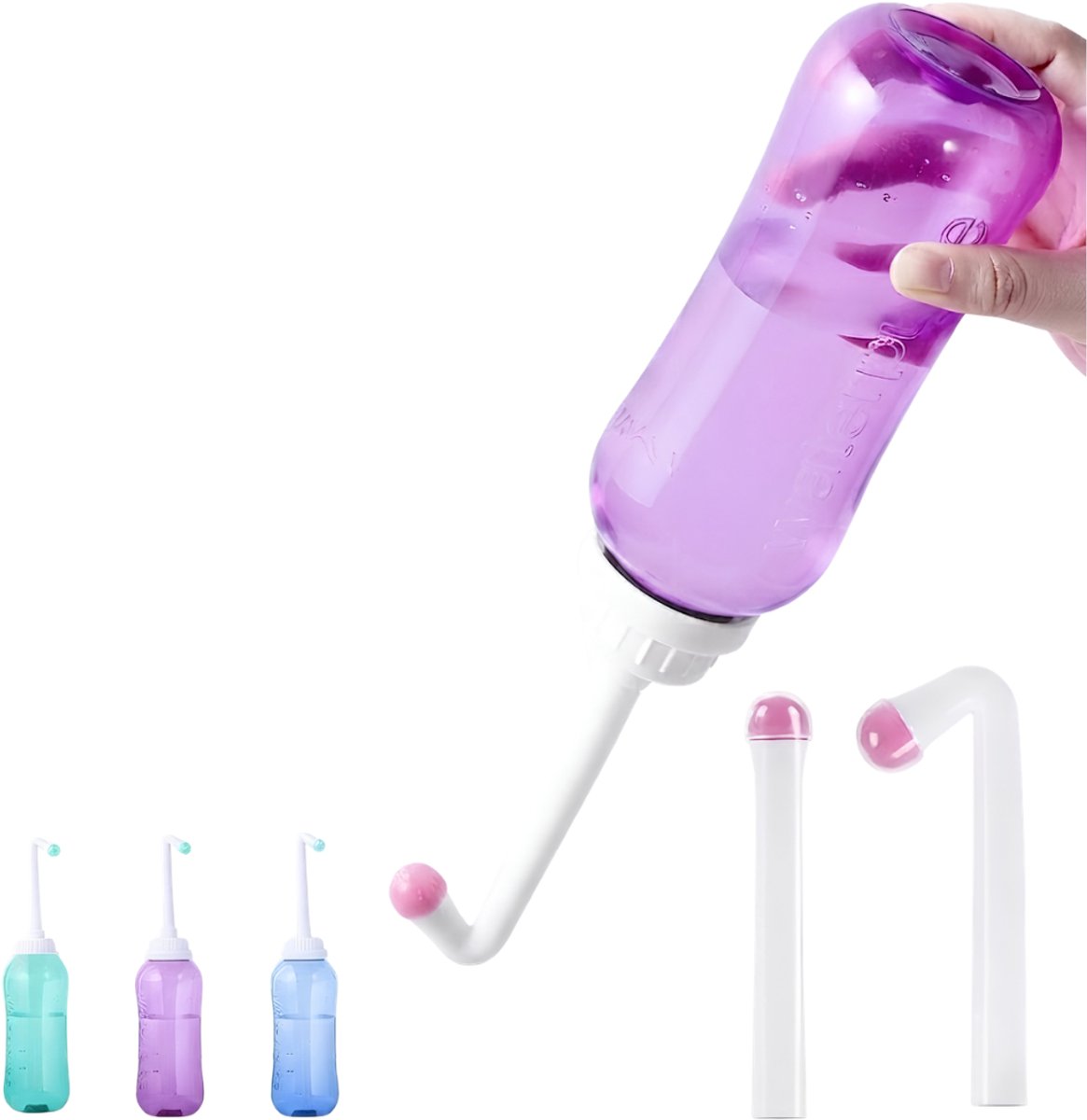 JCP® Peri Bottle - Vaginale Douche - Draagbare Bidet - Paars - 21cm x 9cm x 8cm