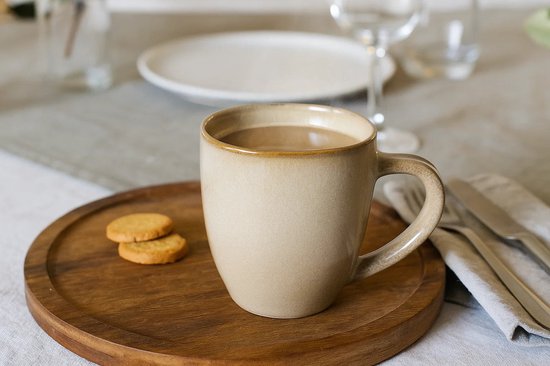 Cookinglife Serviesset Sabi Beige 18-delig / 6 personen - 6 dinerborden, 6 ontbijtborden en 6 kommen — afbeelding 3