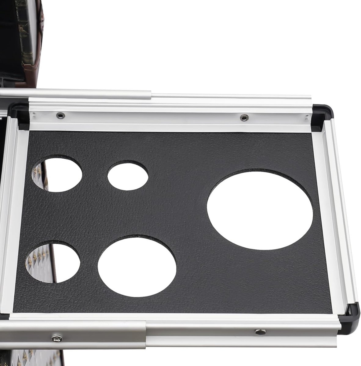 Cosmetica koffer - Make-up trolley - Professioneel opbergen - Verrijdbaar met slot - 40 x 28 x 76 cm - Bruin