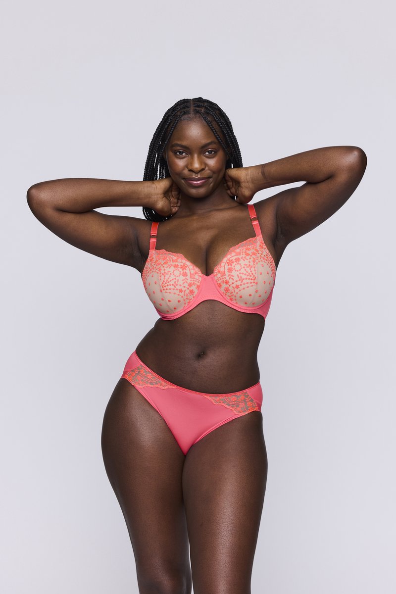 PrimaDonna Twist Angelou Voorgevormde Beugel Bh 0242480 Juicy Melon - maat EU 80F / FR Roze