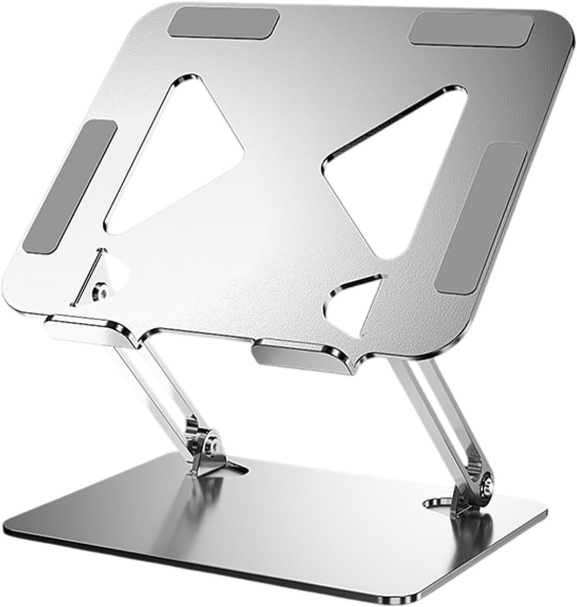 Bobypet Laptopstandaard - Verstelbare Laptop Standaard - Ergonomische Notebook Houder - Opvouwbare Computer Stand van Carbon Staal voor Thuiswerken en Kantoor
