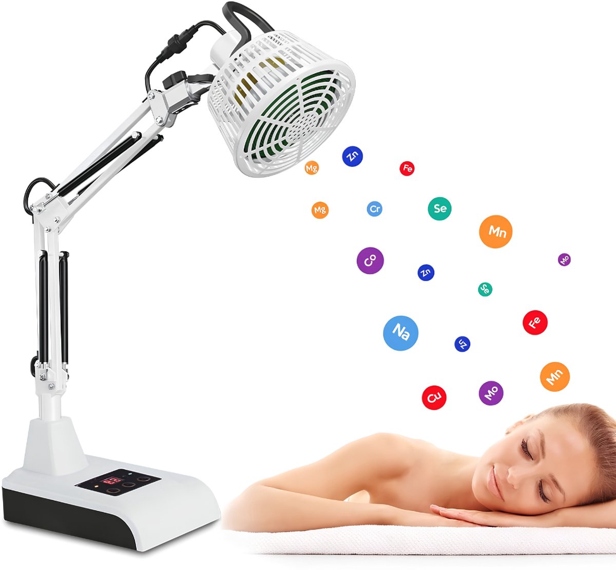 SP® Infra Rood Lamp - Infrarood Lampen - Lichttherapie - Wit - 60cm x 24cm x 80cm