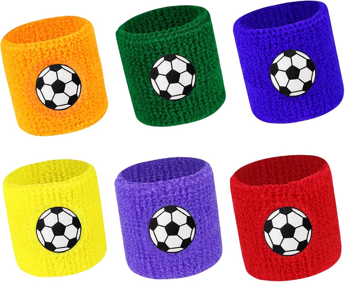 Zweetband Pols voor Voetbal, Tennis, Basketbal - 6 Stukken voor vrouwen, mannen en kinderen
