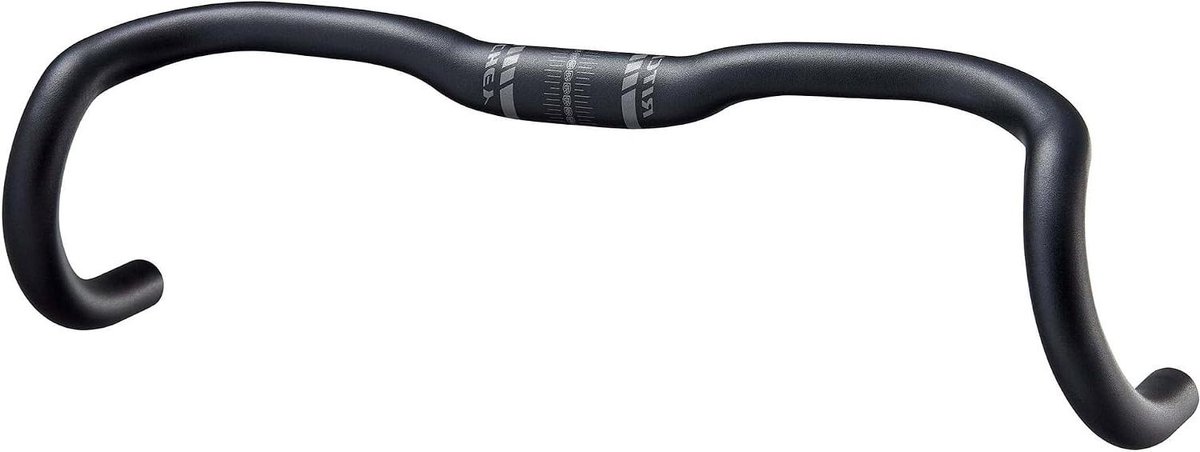 Racefiets Stuur - Gravel Stuur Endurance Stuur - Comfortabel Fietsen - Ergonomisch Ontwerp - 42 cm - Zwart
