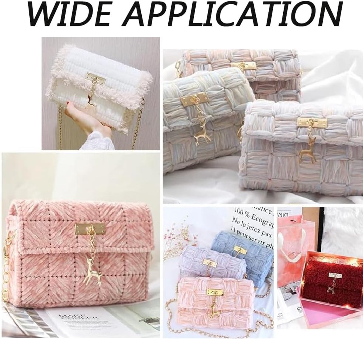 DIY Haak Tas Makend Kit, Borduur Plastic Mesh Canvas Vellen Wit Naaldpunt Canvas Vellen Handtas Kruissteek Kits Duidelijke Raster Tas Makend Frame voor Handgemaakte Garen Brei Haak Projecten