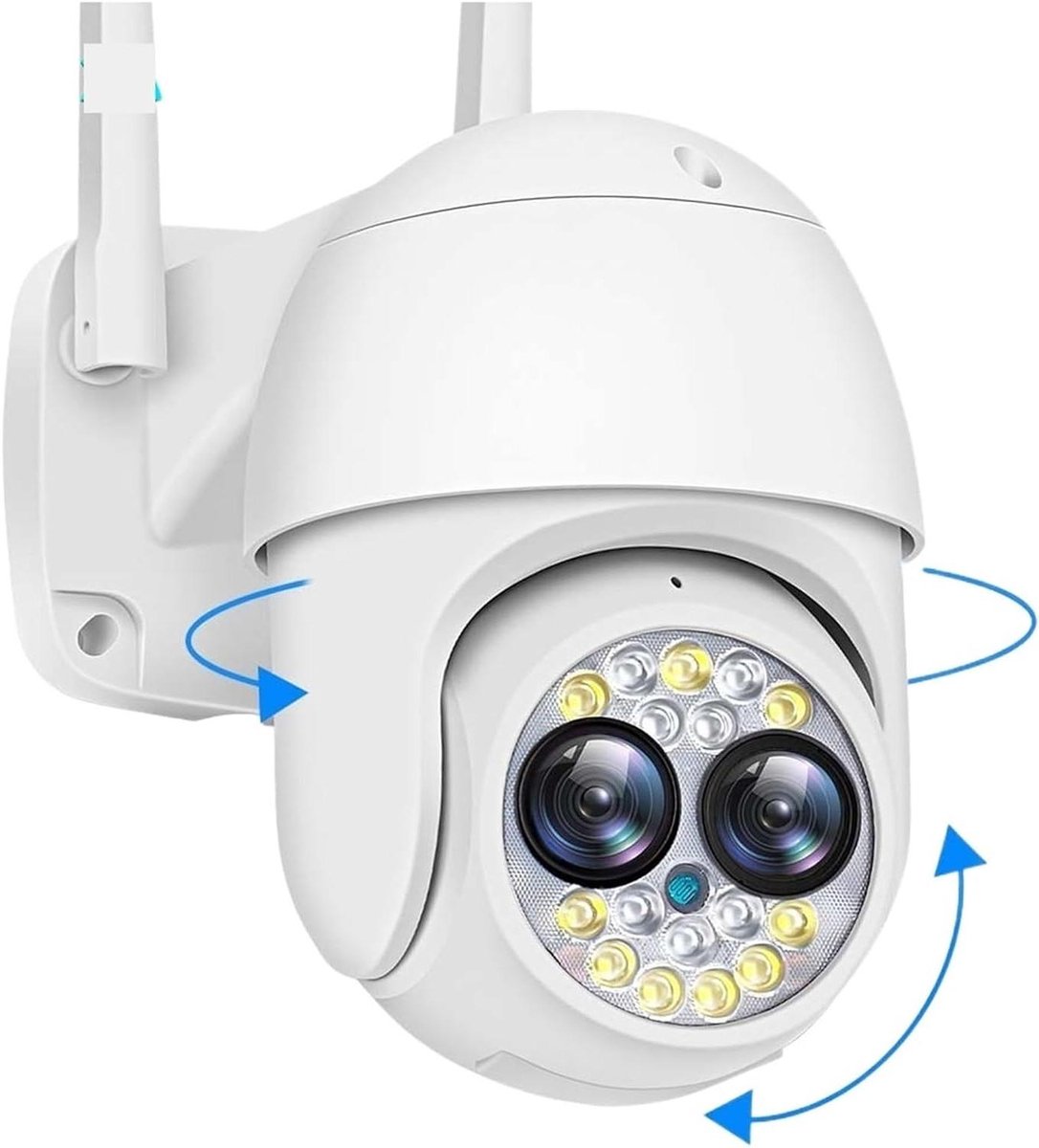 Beveiligingscamera Buiten - IP Camera Wifi - Huisbewaking - AI Menselijke Detectie - 4MP 2K - Wit