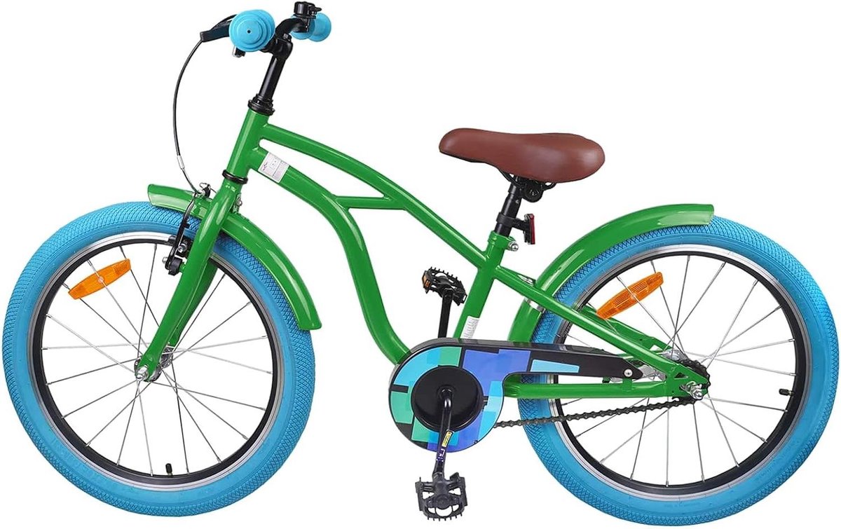 Kinderfiets Loopfiets peuter Eerste fiets Stabiel stalen frame 20 Zoll Groen