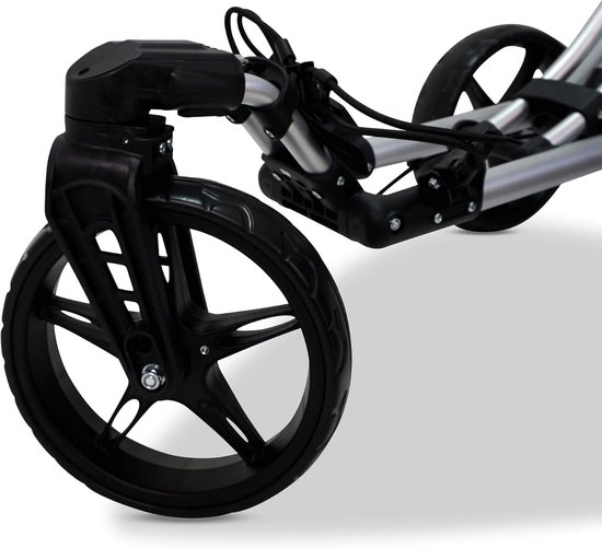 Golf Push Trolley - 3-wiels Trolley - Golfen Ondersteunen - Inklapbaar Mechanisme - 6.8 kg - Zwart-Rood van GOLF — afbeelding 4
