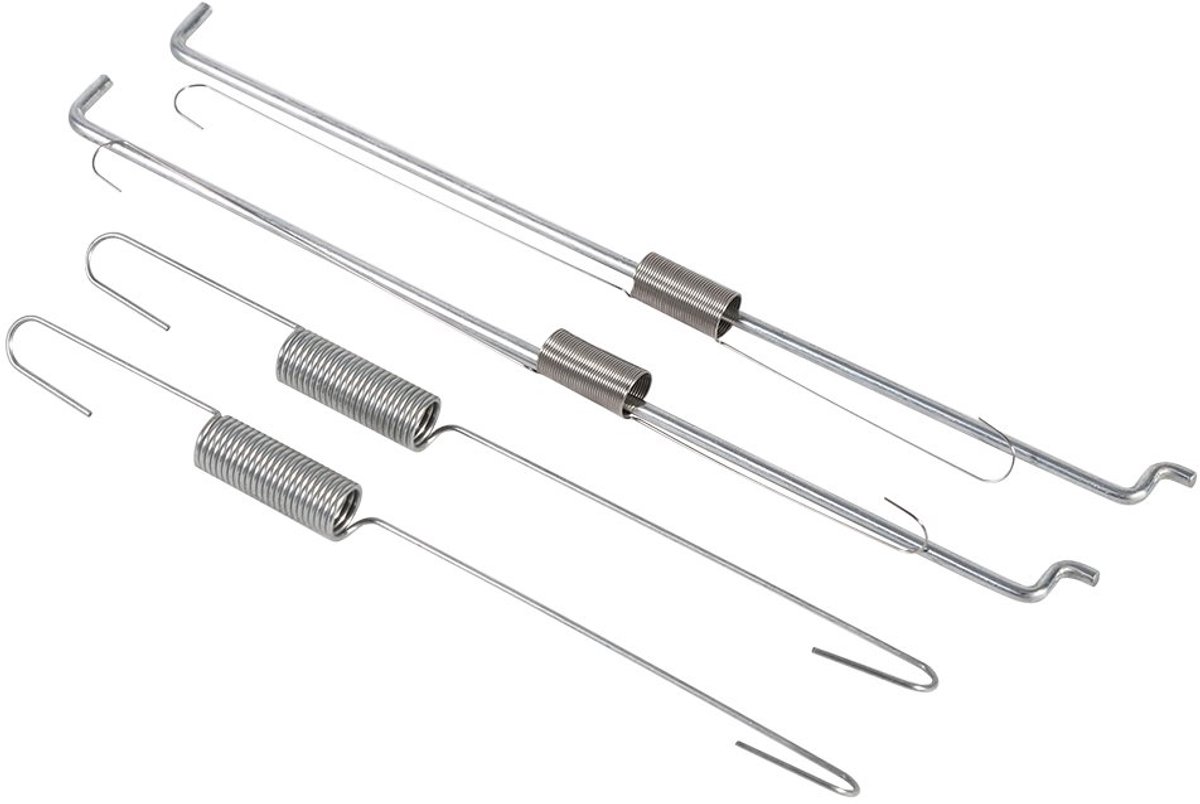 2 Sets Metalen Gasklepretourveer Snelheidsregelaar Gouverneurverbinding Metalen Gasveer Drijfstang voor GX140 GX160 GX200