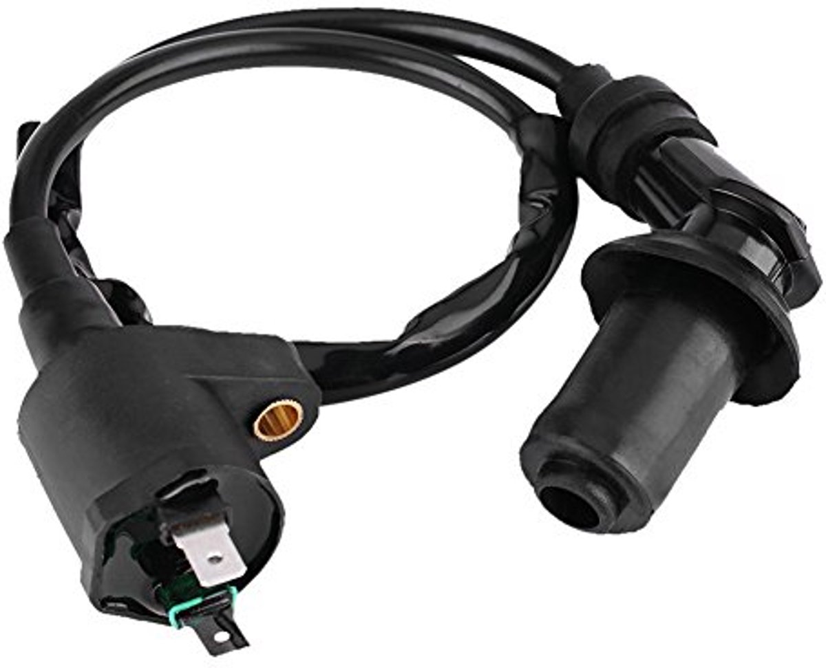 Bobine Keenso Coil voor GY6 Motorfiets Crossmotor Scooter Bromfiets (zwart)-Antiparasiet Tweet