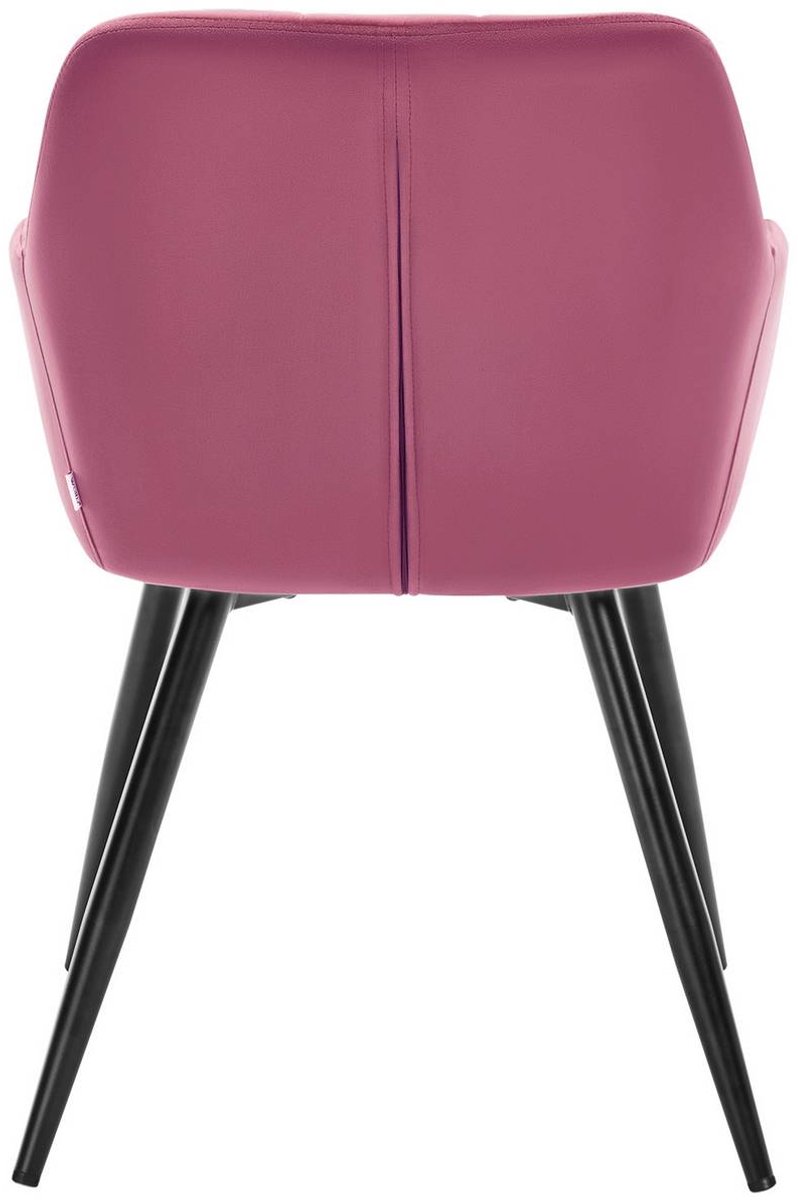 SureDeal® - Set - Eetkamerstoelen - Armleuningen - Woonkamerstoel metalen - Fluwelen zitting - 49x43x58,5 cm