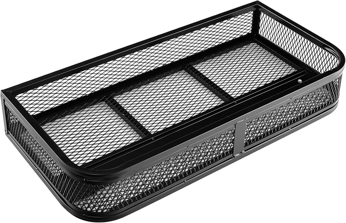 COSTWAY ATV-voorlaadmand, vooropbergmand, bagagedragerkorf, ATV/UTV-accessoire-opbergmand, ATV-laadruimtebox, 92 x 44 x 16,5 cm