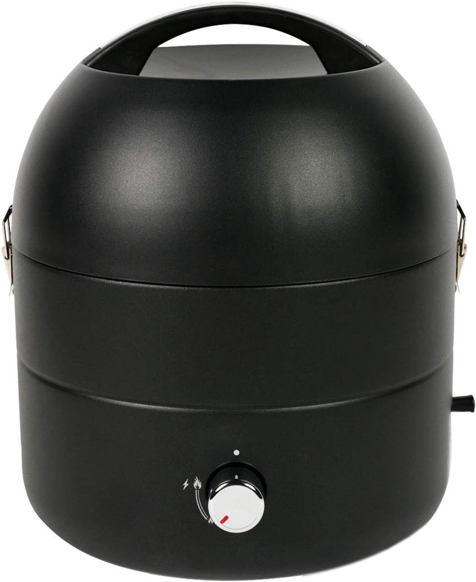 Grill-to-go tafelgrill, compacte grill, gasgrill, gastafel, roestvrijstalen brander, BBQ, camping