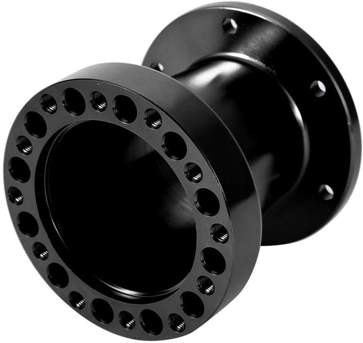 Auto stuurnaaf, 3 inch universele aluminium spacer stuurwielnaaf adapter kit (zwart)