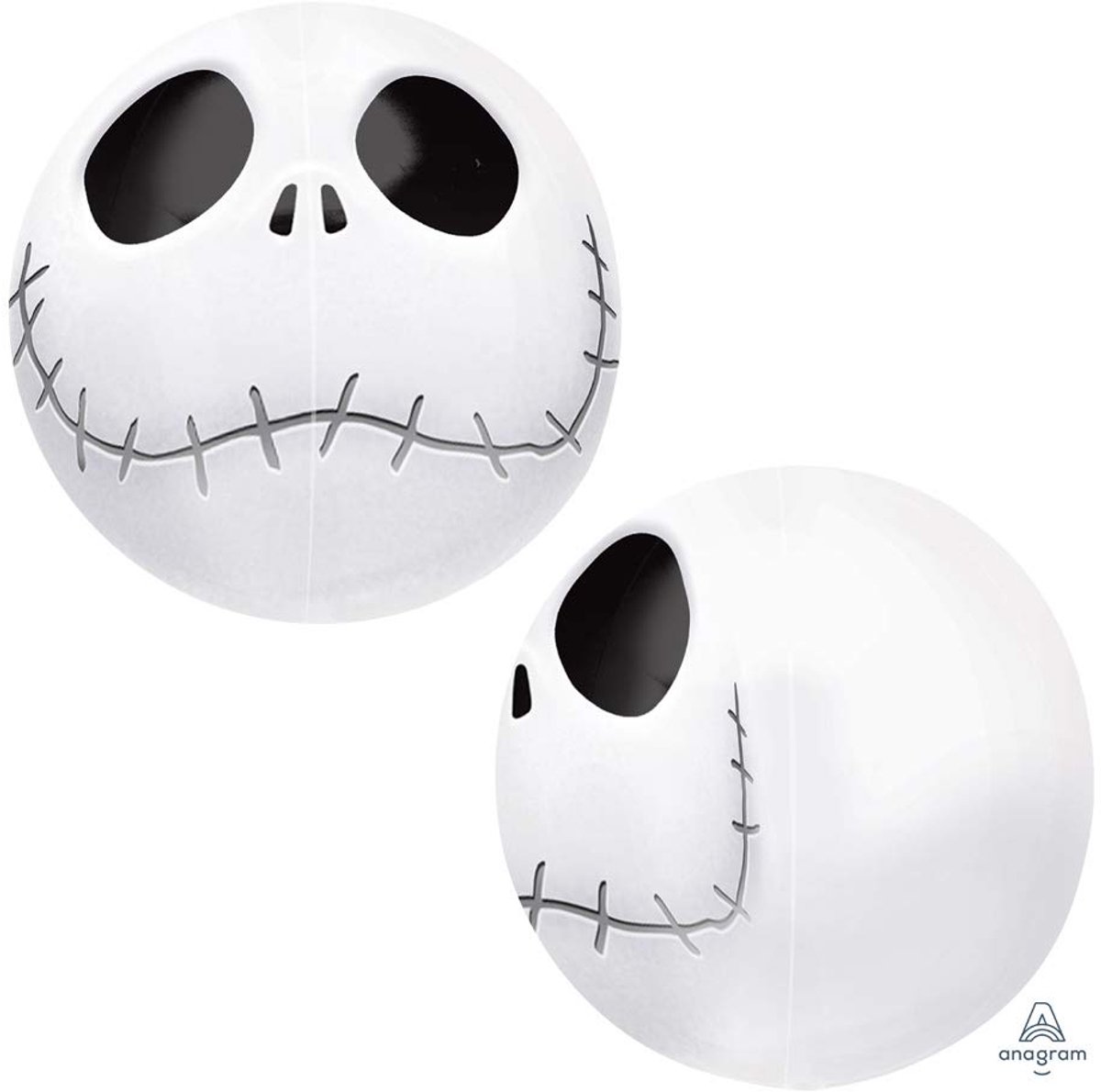 Amscan - Folieballon Orbz Jack Skellington - Halloween - Halloween Decoratie - Halloween Versiering - Halloween Ballonnen