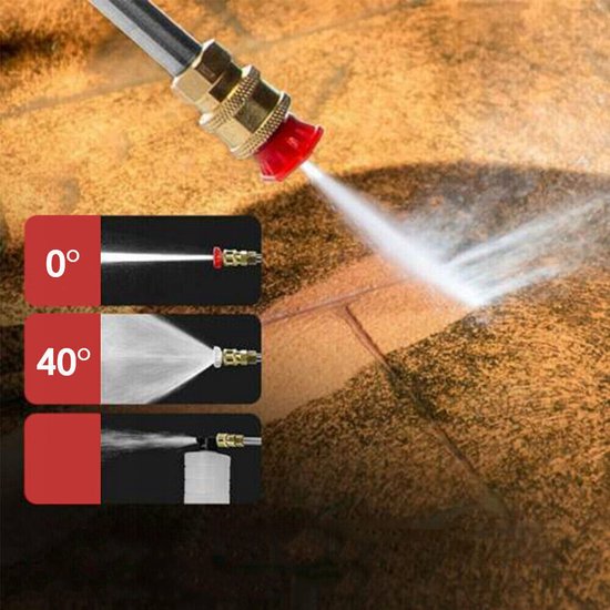 Draadloze Hogedrukreiniger - Hogedrukspuit - 88VF - 10000mAh - 2x Accu - Hogedrukreiniger Auto - Terrasreiniger - 5m Slang - Voor Auto, Tuin, Balkon en Meer — afbeelding 5