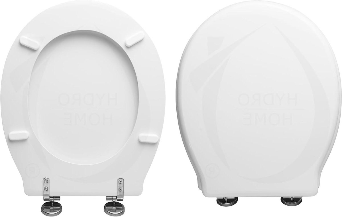 Toiletbril Hout - WC-bril Deksel - Badkamer Vernieuwen - Hars Gecoat - 375 x 44 cm - Wit