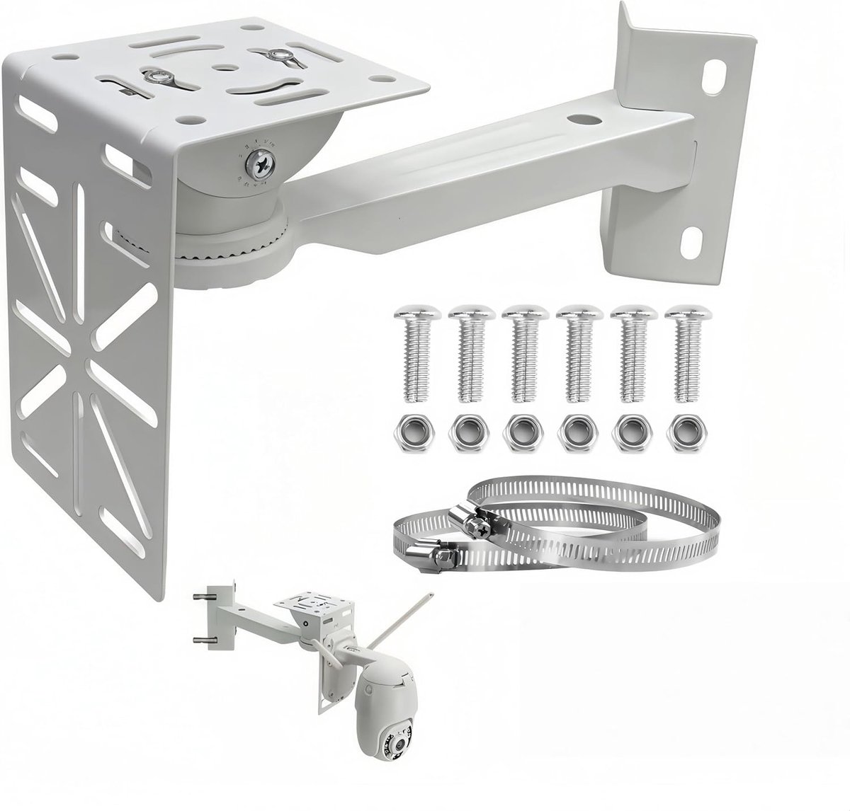 SnelShoppen - Wandmontage Camera's, Buiten Ring Camera Houder, Hoekhouder voor Buiten Camera, Perfect voor Bewakingscamera's en Videobewakingssystemen