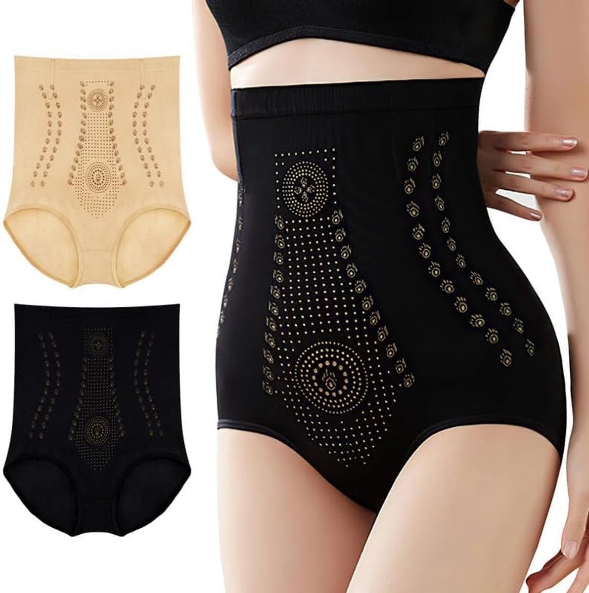 flintronic Figuurvormend voor dames, platte buik, corrigerende shapewear, hoge taille, ondergoed, shapewear, slip, onzichtbare tanga, shorts om af te slanken