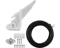Snelheidsmeter Pitot Kit - Watersport Onderdeel - Vaartuig Meten - Automatische Kick-up - 20 Ft PVC Buizen - Wit