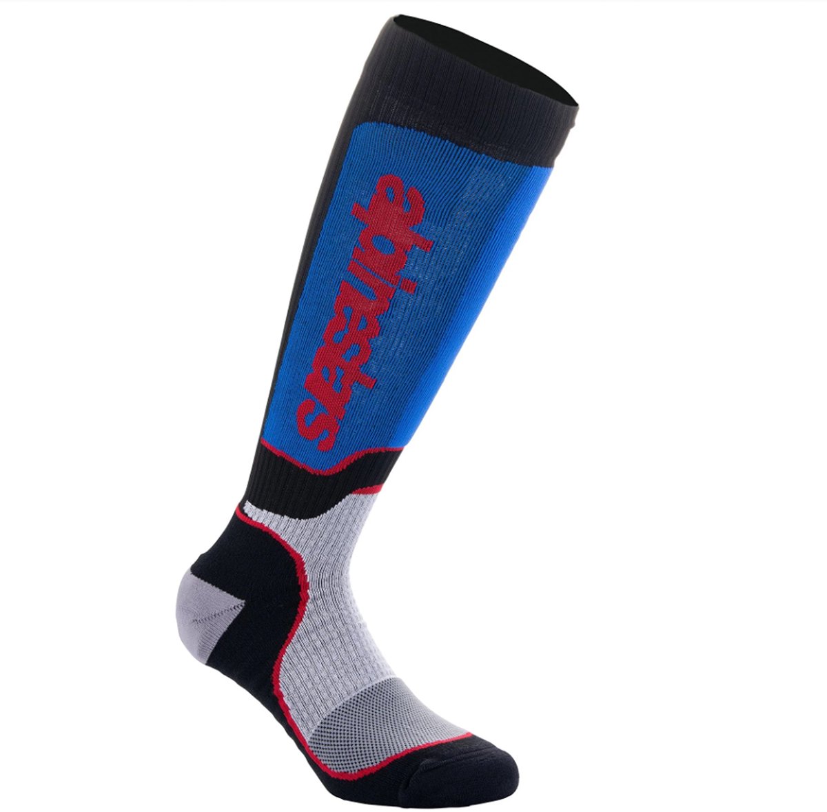 Alpinestars Mx Plus Socks Zwart Wit Royaal Blauw -