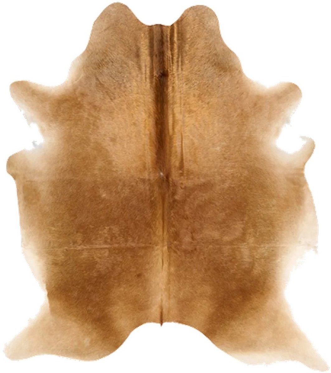 Koeienhuid Vloerkleed - Effen-solid - 201 x 177 cm - Koeienkleed / Koeienvel / Dierenvel / Dierenhuid / Koehuid Tapijt