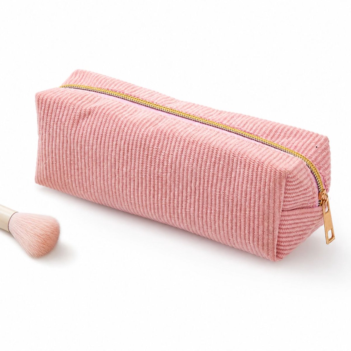 VHV - Kleine Etui - Roze - 20x7x7 cm - Compacte Pennenzak met Soepele Rits - Lichtgewicht & Draagbaar - Schattige Potlodenetui voor School & Kantoor