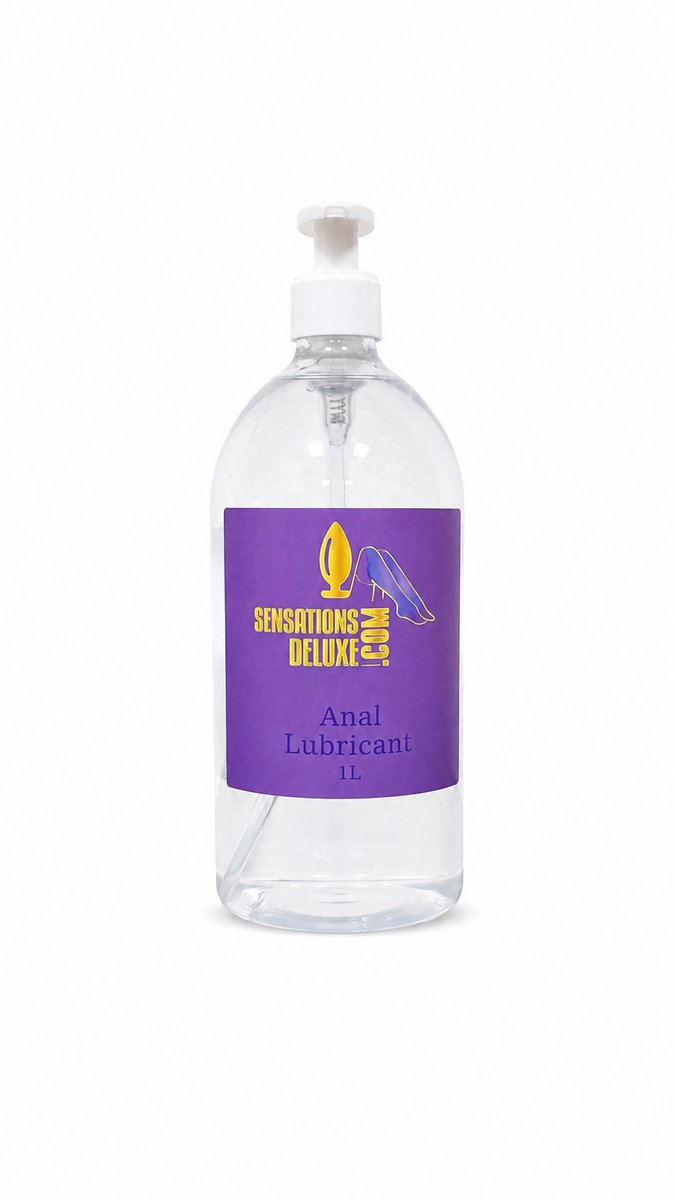 Sensationsdeluxe - Anaal Glijmiddel - 1 liter- Zonder smaak - Waterbasis - pompfles